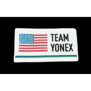 Team Yonex USA Flag Embroidered Patch Iron On Sew On New Tennis